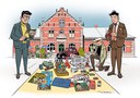 Verzamelaarsmarkt en ambachtsmarkt op het Kardinaal Mercierplein Verzamelaarsmarkt en ambachtsmarkt op het Kardinaal Mercierplein